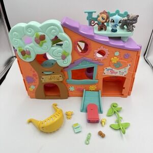 Littlest Pet Shop Pets Only Clubhouse Incomplete Playset & Pets #846, #484, #485